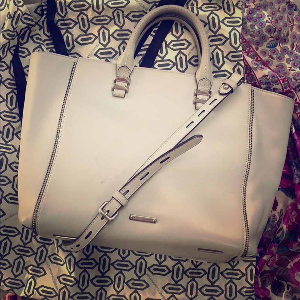 Rebecca Minkoff Pale Grey Mini Perry Tote